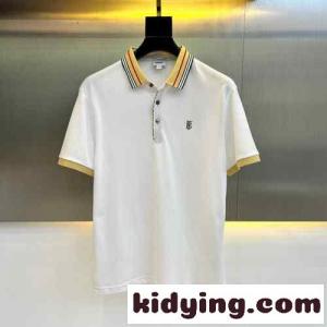 着心地いい コットンピケ 半袖 ポロシャツ バーバリー コピー Tシャツ コピー ホワイトkid269595Hf