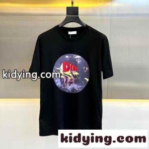 アステロディオール コピーブランドプリントTシャツ クリスチャン・ディオール コピーブランド Tシャツ コピー メンズ ブラックkid26SraySr