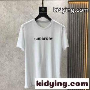 ベーシック ロゴ クルーネック 半袖 コットンTシャツ バーバリー コピー Tシャツ コピー ホワイトkid26fGXjeC