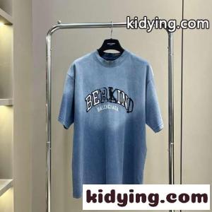 カジュアル おしゃれ バレンシアガ コピー Tシャツ コピー ユニセックス 半袖 トップスkid26H95jGv
