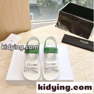 セリーヌ ブランド コピー サンダル コピー celine ブランド コピー レオ ベルクロストラップ サンダル レディースkid26LLzmqe
