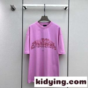 バレンシアガ ブランド コピー Tシャツ コピー プリント カジュアル 人気 ユニセックス オーバーサイズkid26u4PbCi