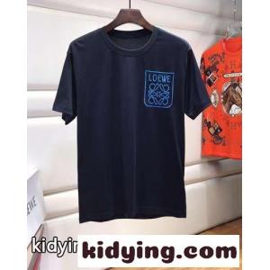 ベーシック 2色 アナグラム フェイクポケット 刺繍入り ロエベ スーパーコピー Tシャツ コピー クルーネックkid26O59vie
