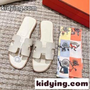 シンプル オラン ぺたんこサンダル エルメス スーパーコピー サンダル コピー レディース ホワイトkid26GfG5bC