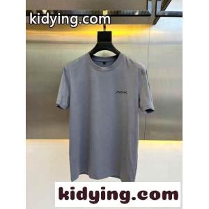 定番 合わせやすい クルーネック エルメネジルド・ゼニア Tシャツ コピー 半袖Tシャツ グレーkid268ryWvm