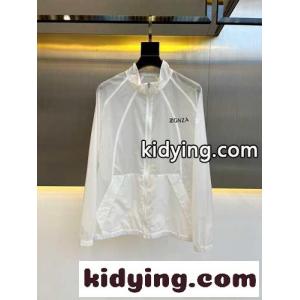 シンプル 日焼け対策 エルメネジルド・ゼニア ジャケット コピー ジップアップ ブルゾン ホワイトkid26P5LfSn