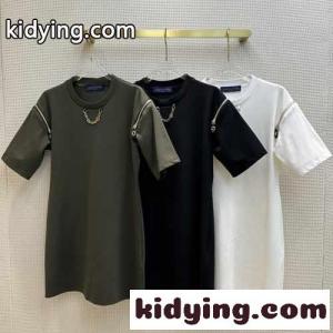 ジッパースリーブTシャツドレス ルイ・ヴィトン ワンピース コピー カジュアルkid26uG95fa