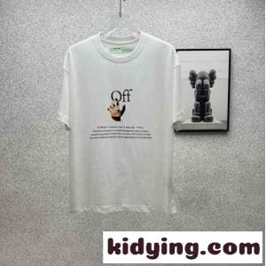 カジュアル プリント コットン 半袖Tシャツ オフホワイト コピー tシャツ コピー 半袖 トップス ホワイトkid26CaCq0j