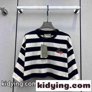 ストライプ コットン クロップド Tシャツ グッチ コピー Tシャツ コピー レディースkid264Pbqqq