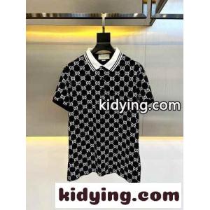 メンズ 人気 グッチ コピー Tシャツ コピー GG ストレッチ コットン ポロシャツkid26Dq4z8f