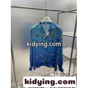 上品 カジュアル シルク アクアリウム シャツ ロエベ コピー シャツ コピー ユニセックスkid26j4DuGn