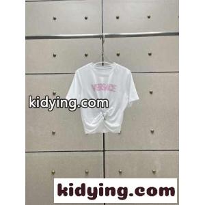 セーフティー ピン ロゴ ヴェルサーチ コピーェ Tシャツ コピー レディース 半袖 トップス ホワイトkid26XbOLLr