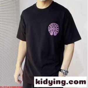 メンズ 着心地いい シンプル 着回し クロムハーツ コピーブランド Tシャツ コピー コットン 半袖Tシャツkid260TfuWj