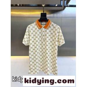 グッチ コピー Tシャツ コピー メンズ 人気 GG ストレッチ コットン ポロシャツkid26fGLbGb