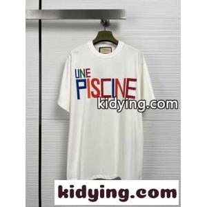 プリント コットン 半袖Tシャツ グッチ ブランド コピー Tシャツ コピー コットン オーバーサイズkid26f0rqWn