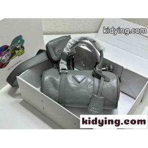 カジュアル 上品 プラダ コピー バッグ コピー レディース 2WAY ハンドバッグ グレーkid26a0DKPz