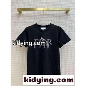 クリスチャン・ディオール ブランド コピー Tシャツ コピー シンプル ロゴ クルーネック 半袖tシャツkid26ueWziy
