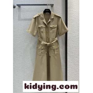カジュアル 上品 半袖 シャツドレス セリーヌ コピー ワンピース コピー レディースkid269L91fm