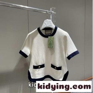 コットン＆シルクブレンド トップ グッチ ブランド コピー ニット コピー レディース ファッションkid26KvuSTb