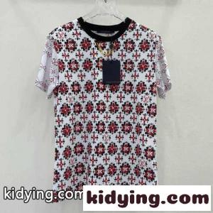 ヴィンテージ モノグラム プリント 半袖Tシャツ ルイ・ヴィトン Tシャツ コピー コットンkid26rq4fKv