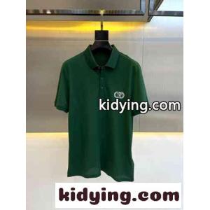 人気 Vロゴ コットン ポロシャツ ヴァレンティノ コピー Tシャツ コピー メンズ トップス グリーンkid26DOXjqm