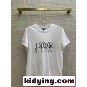 シンプル ロゴ クルーネック 半袖tシャツ クリスチャン・ディオール コピー Tシャツ コピーkid261DK9ze