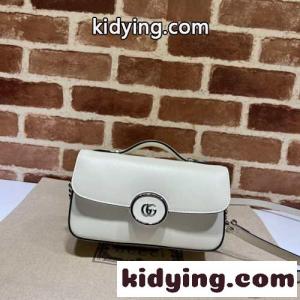 Petite GG ミニ ショルダーバッグ グッチ コピーブランド バッグ コピー レディース ファッション ホワイトkid2685beSD