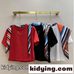 プリントスカーフ付き クロップトップ ルイ・ヴィトン Tシャツ コピー レディースkid26mqq45z