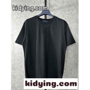 ルイ・ヴィトン Tシャツ コピー シンプル ユニセックス クルーネック コットン 半袖Tシャツkid26mO9XXn