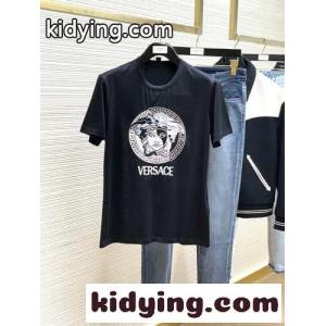 定番 人気 メドゥーサ ロゴ 半袖Tシャツ ヴェルサーチ スーパーコピーェ Tシャツ コピー メンズ トップスkid26WLLjSj