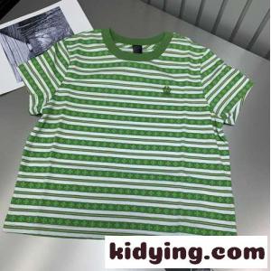 定番 ボーダー柄 クルーネック コットン 半袖Tシャツ クロムハーツ ブランド コピー Tシャツ コピー レディースkid260vG1fq