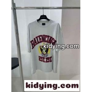 カジュアル オーバーサイズ DIY COLLEGE バレンシアガ コピー Tシャツ コピー 半袖 トップスkid261D4nyy