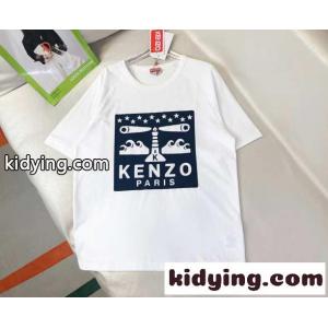 ケンゾー Tシャツ コピー シンプル クルーネック プリント 半袖Tシャツ ユニセックスkid26H9n4Pv