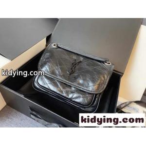SAINT laurent コピー☆人気 ニキ スモール チェーンバッグ イヴ・サンローラン コピー バッグ コピー ブラックkid26GbKTbm