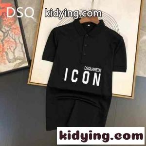 カジュアル おしゃれ ロゴ 半袖ポロシャツ ディースクエアード スーパーコピー Tシャツ コピー メンズkid26D0fKDq