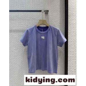 ベーシック ロゴ 半袖Tシャツ アレキサンダーワング Tシャツ コピー レディース トップスkid26e0TryC