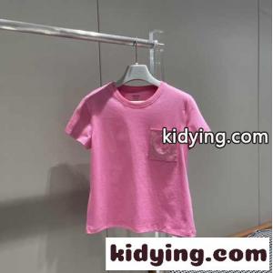 シンプル 刺繍入りポケット 半袖Tシャツ エルメス コピー Tシャツ コピー コットン 快適kid26qmmmKn