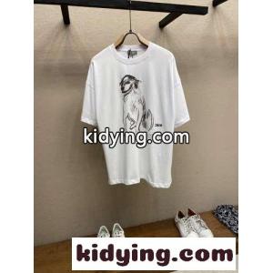 おしゃれ シンプル クリスチャン・ディオール コピー Tシャツ コピー プリント クルーネックkid26DeC4rq