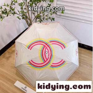 晴雨兼用 お洒落 ロゴ シャネル コピー 傘 コピー ワンタッチ 自動開閉 折りたたみ傘kid269rGXnu
