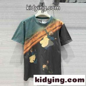 loewe スーパーコピー × ハウルの動く城 ロエベ スーパーコピー Tシャツ コピー コットン クルーネック 半袖Tシャツkid26H1zGXr