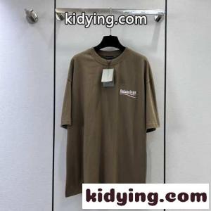 バレンシアガ コピー Tシャツ コピー オーバーサイズ 体型カバー ユニセックス ロゴ コットンkid26PH99Hr