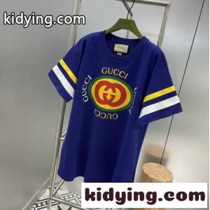 ユニセックス ゆったり おしゃれ グッチ コピー Tシャツ コピー 半袖 プリント カジュアルkid269raO1D