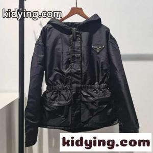 prada スーパーコピー 新作 フード付き ナイロンジャケット プラダ スーパーコピー ジャケット コピー カジュアルkid269v8n0n