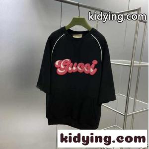 パッチ コットン スウェットシャツ グッチ コピー パーカー コピー クルーネック ブラックkid26jW9fCq