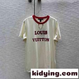 新作23SS ノーティカル ロゴTシャツ 半袖 ルイヴィトン コピーブランド Tシャツ コピー クルーネックkid26ueiyKf