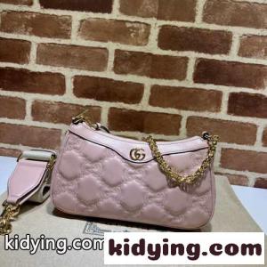 GGマトラッセ レザー ハンドバッグ グッチ スーパーコピー バッグ コピー チェーンバッグ ピンクkid268HTnOf