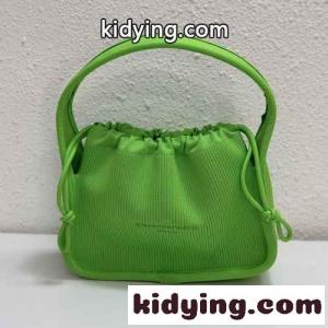 Alexander Wang Ryan  スモール リブニット ハンドバッグ アレキサンダーワング バッグ コピー グリーンkid26q41jqy