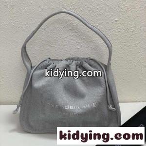 Alexander Wang Ryan スモール リブニット ハンドバッグ アレキサンダーワング バッグ コピー シルバーkid26TPj8Tj