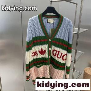 コピー adidas x gucci コピー ウール ニットカーディガン グッチ コピー カーディガン コピー 長袖 ゆったりkid26DKT1ji