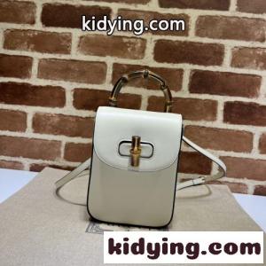 人気 可愛い バンブー ミニ ハンドバッグ グッチ コピー バッグ コピー ショルダーバッグ ホワイトkid26jmWHrC